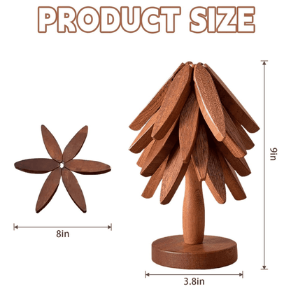 Natural Tree Coaster Decor Set